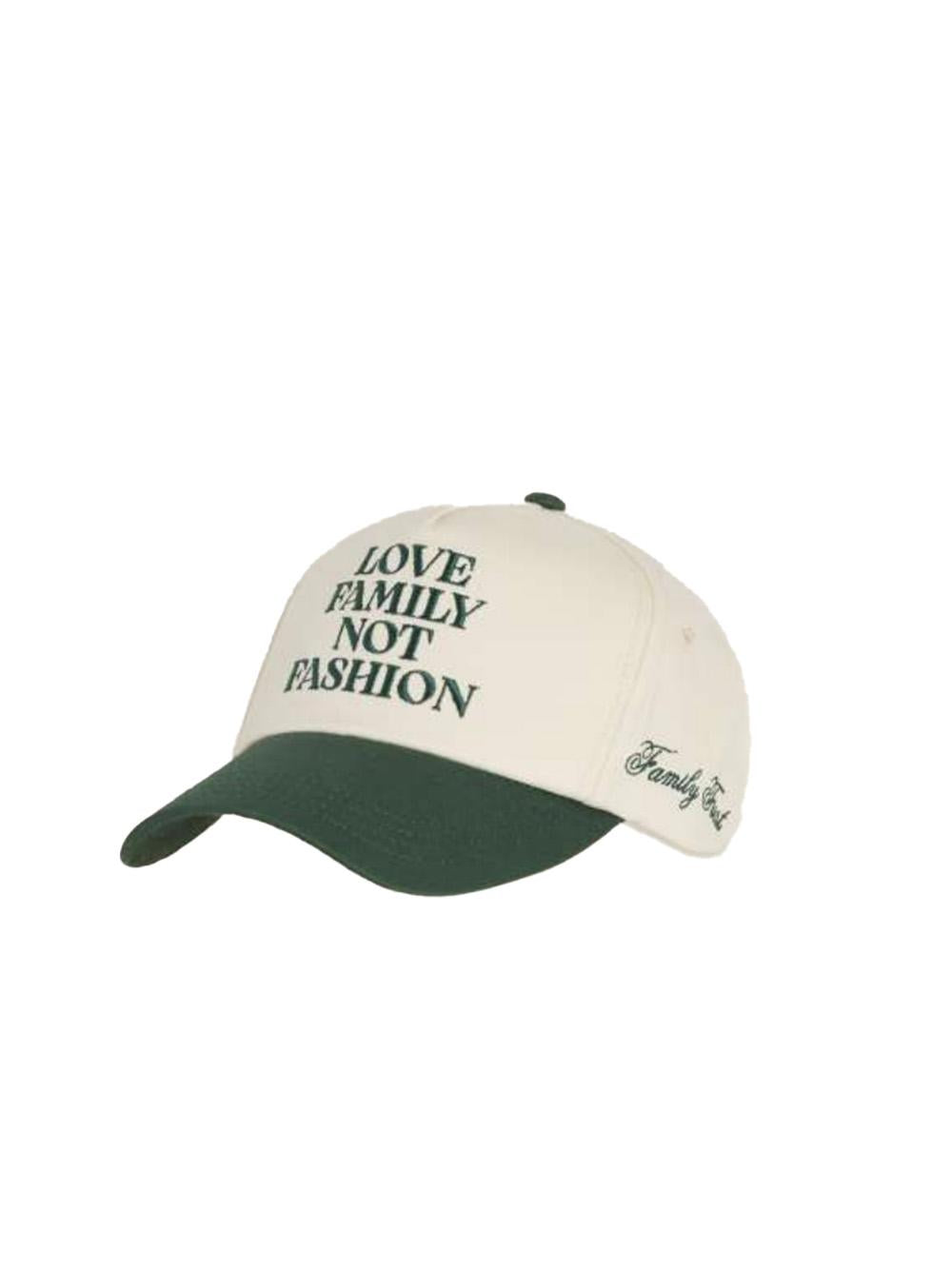 Cappello baseball verde slogan ricamato