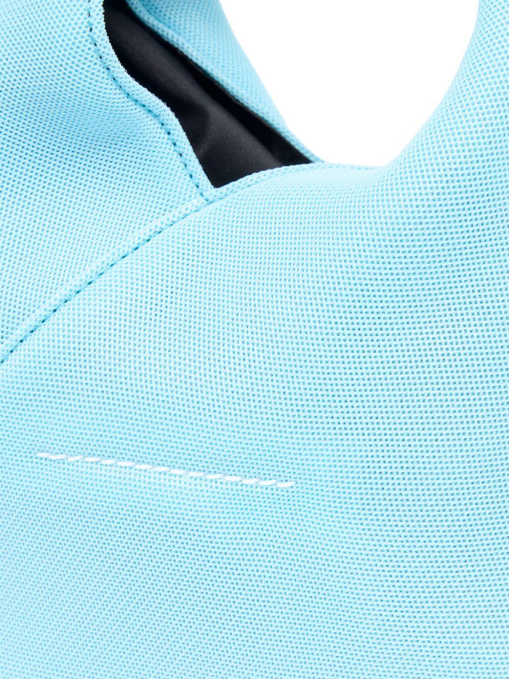 Borsa a tracolla in tessuto celeste Japanase