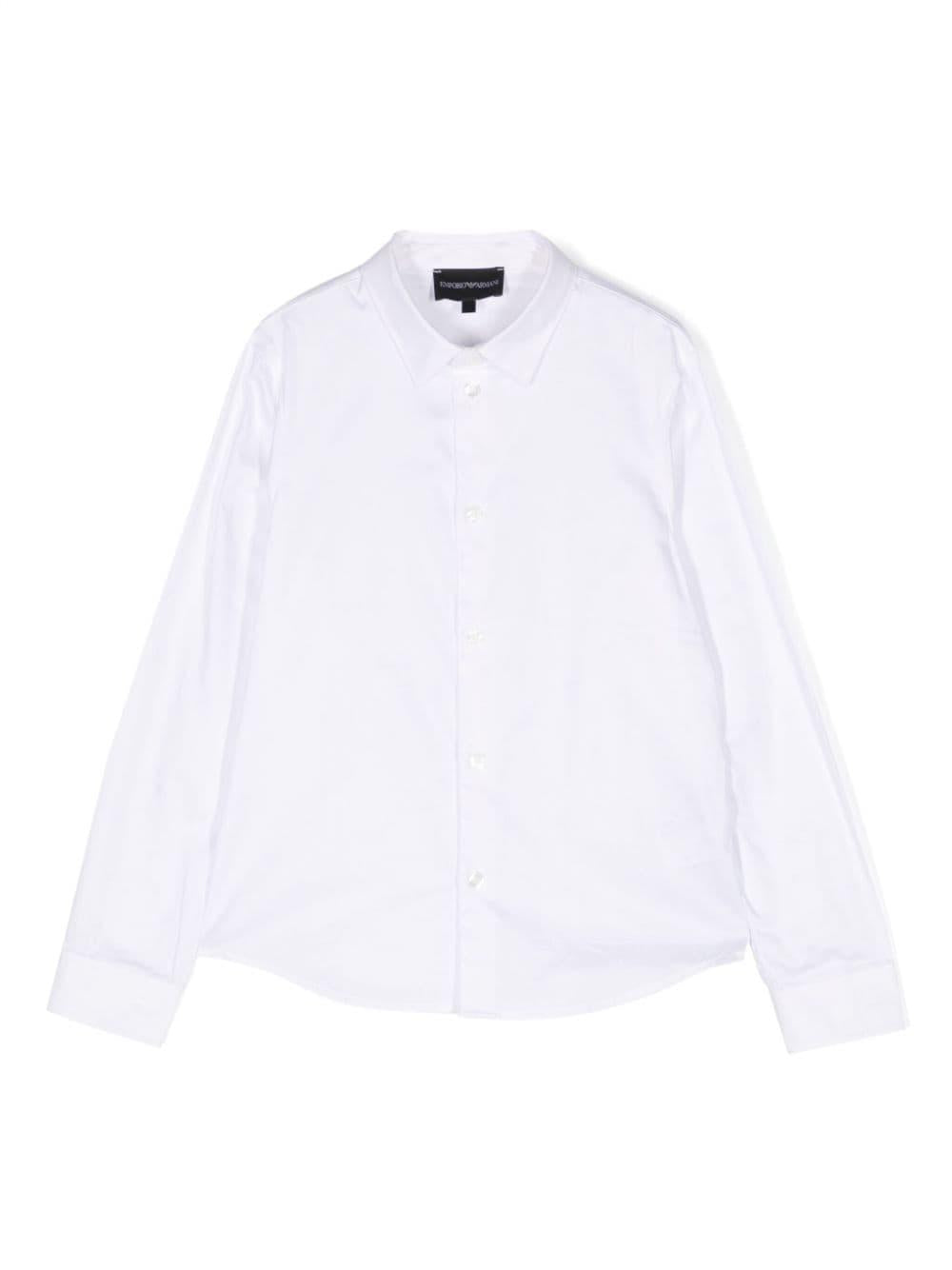 Camicia bianca basic 6R4C861NVYZ F1D4 EMPORIO ARMANI KIDS 