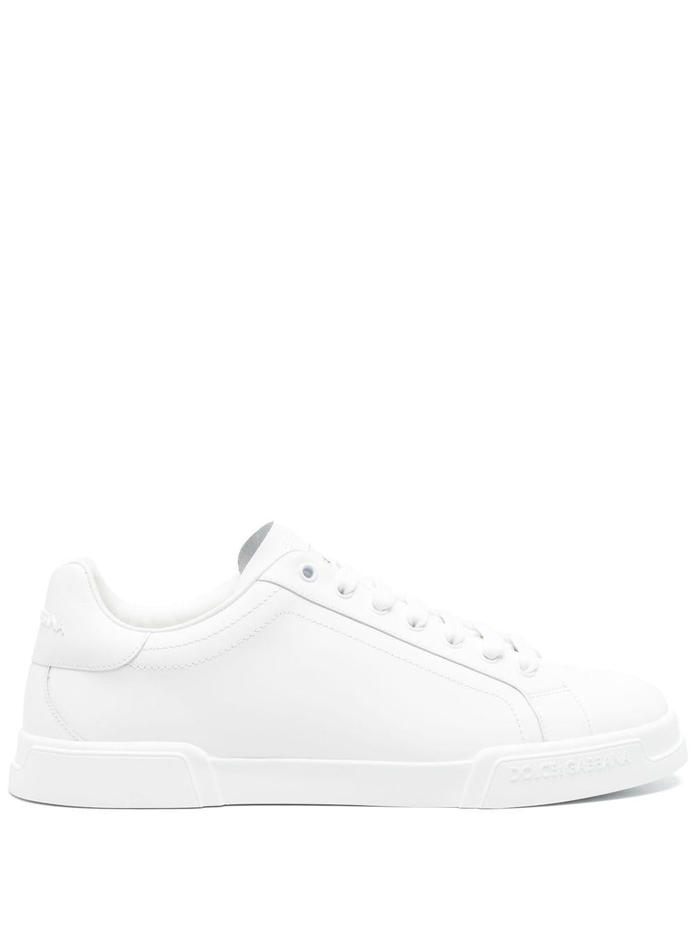 Sneakers Minimal in PellemNappa Bianca CS2332A1065 80002 DOLCE&GABBANA 
