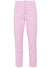 Jeans rosa Koons bottoni gioiello