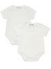 Set body azzurro logati neonato (2pz)