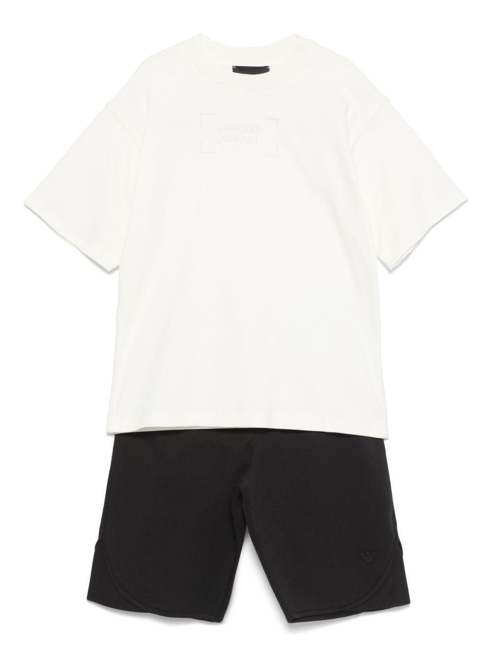 Completo bianco e nero (2pz) EB000169AF13218 U0003 EMPORIO ARMANI KIDS 