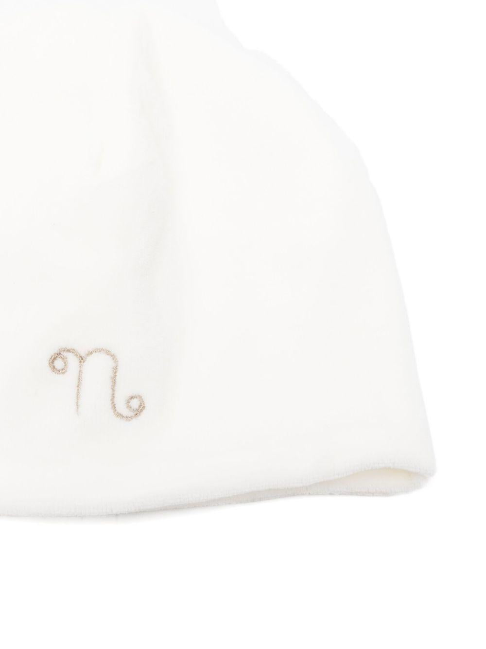 Berretto bianco con ricamo CON052PC BIANCO NANAN KIDS 