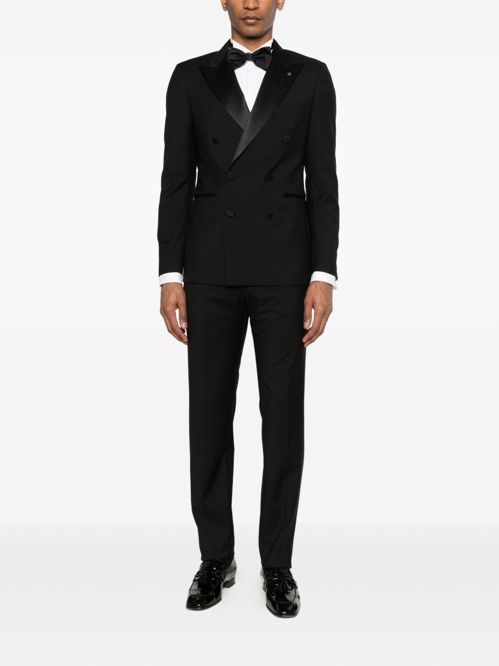 Giacca smoking doppiopetto in lana vergine SFBR10A01LIS060004 N5082 TAGLIATORE 