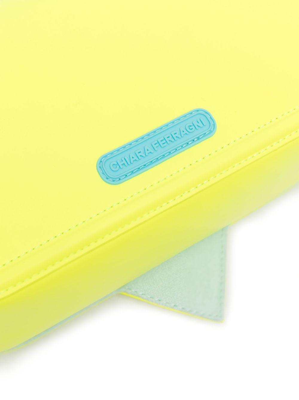 603 Borsa Giallo Fluo Grande Logo Occhio C/catena 72SB4BA6 ZS132 GIALLO CHIARA FERRAGNI 