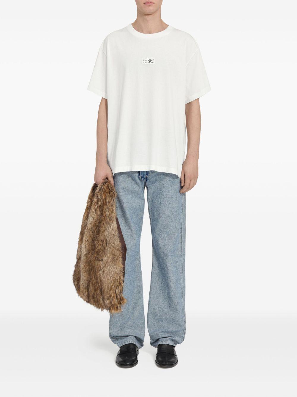 T-shirt in cotone girocollo SH0GC0032M20170 101 MM6 MAISON MARGIELA 