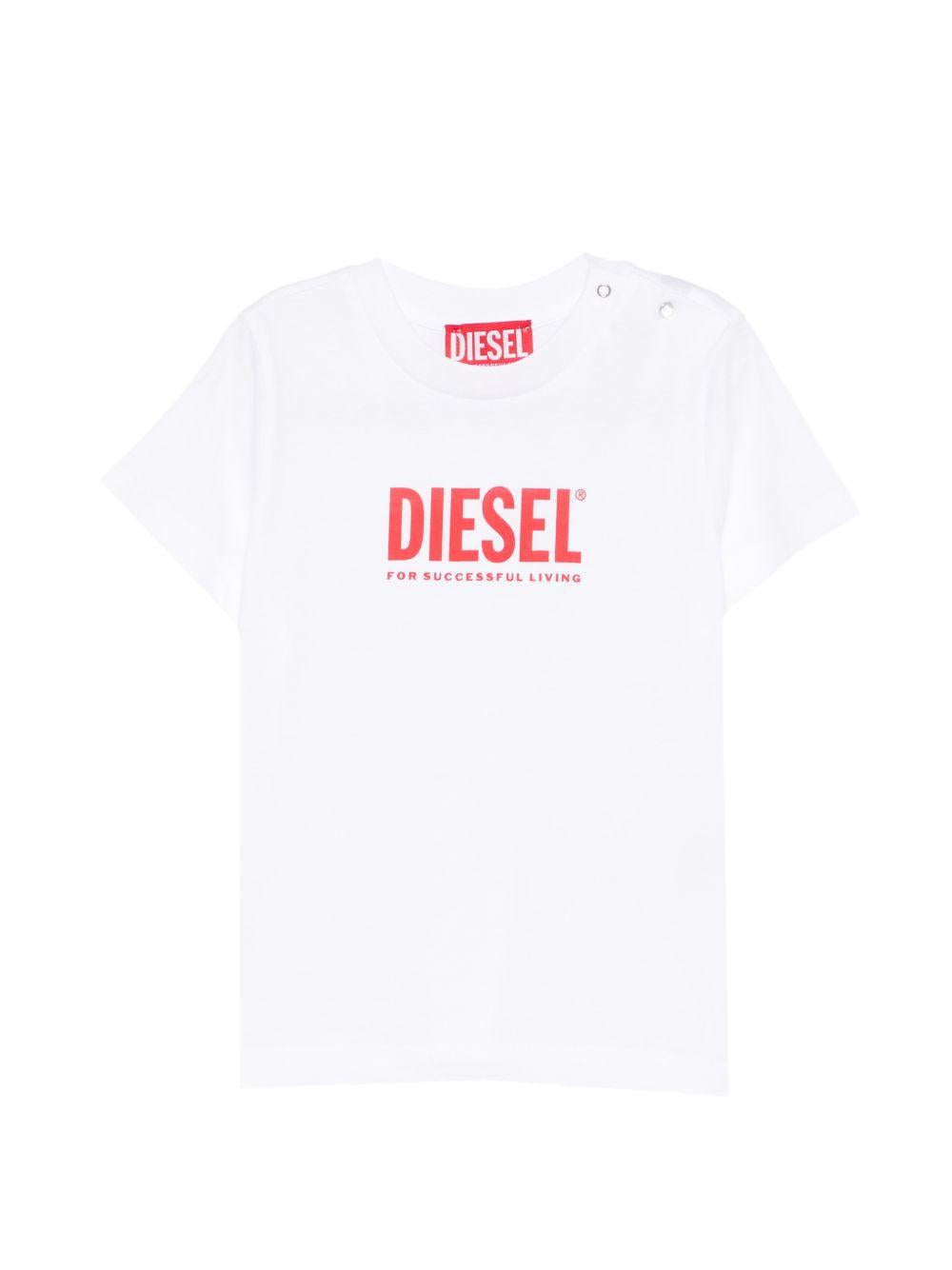 T-shirt in cotone a maniche corte K0081500YI9 K100 DIESEL KIDS 