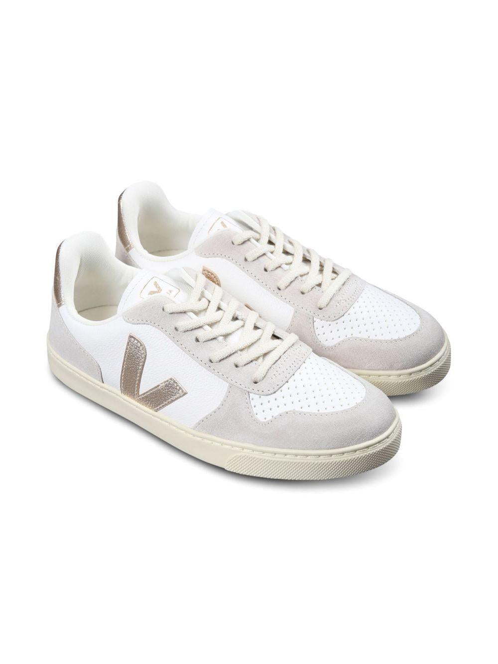 Sneakers con logo laterale e suola platform CX0520620 WHIPLATNATURAL VEJA KIDS 