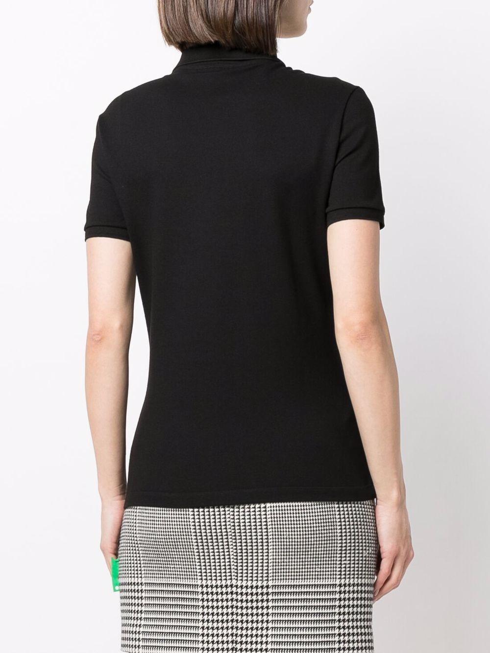 Polo nera logo ricamo tono su tono PF5462 031 LACOSTE 