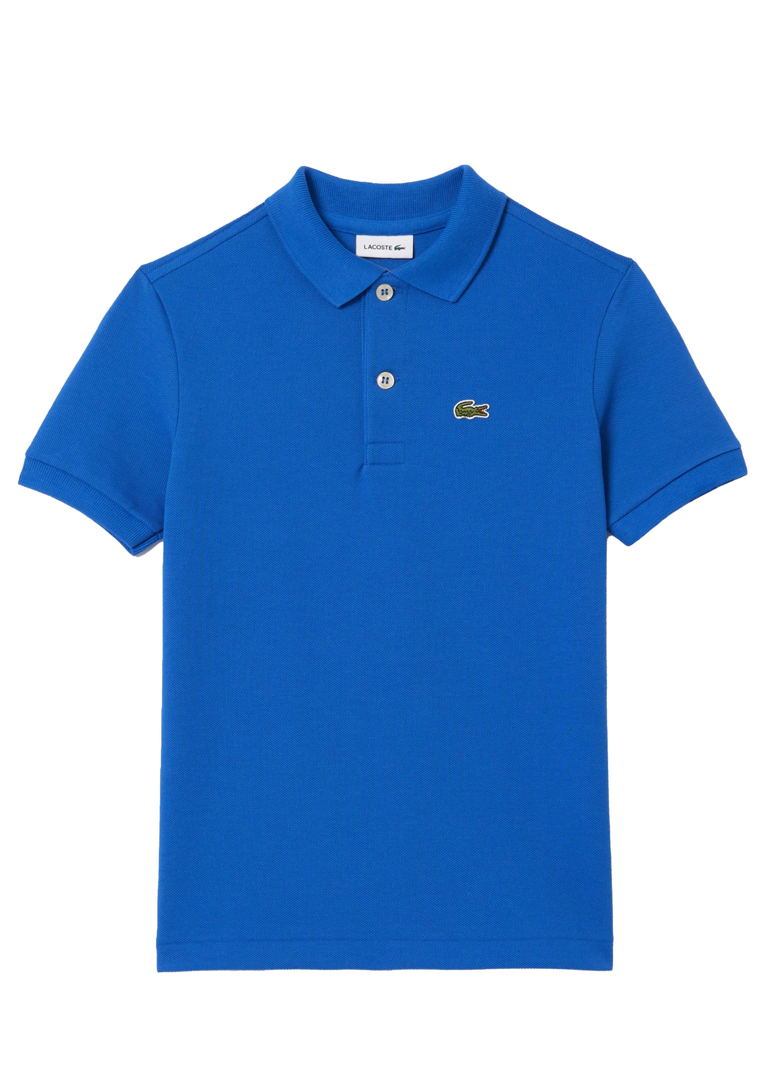 Polo blu mini logo ricamo PJ2909 IXW LACOSTE KIDS 