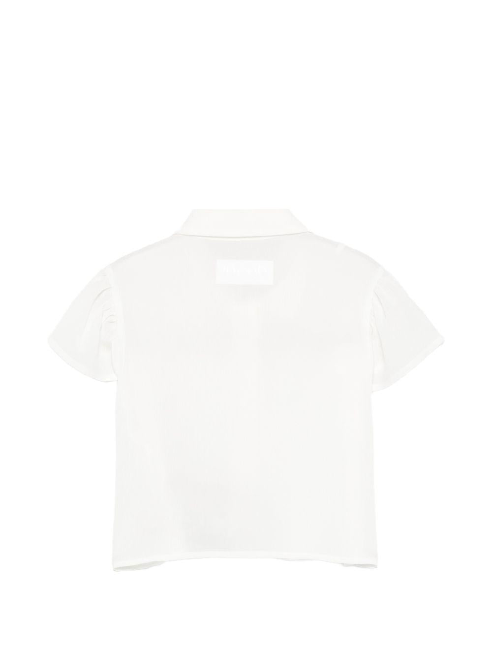 Camicia colletto classico BY5A61K0282 101 BALMAIN KIDS 