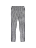 Pantaloni track con motivo all-over e banda laterale