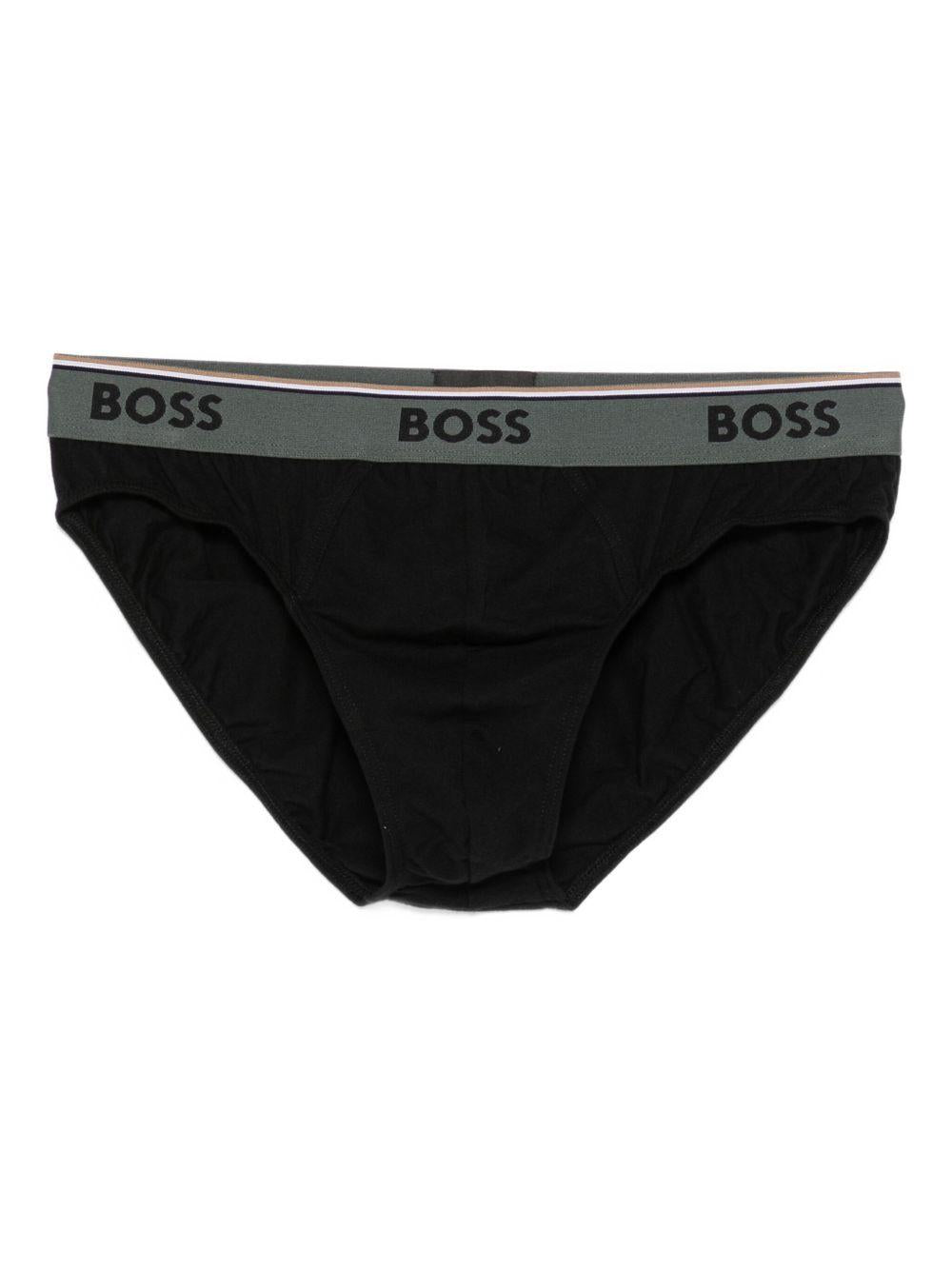 Set di Tre Slip con Logo in Vita 50531681 963 BOSS 