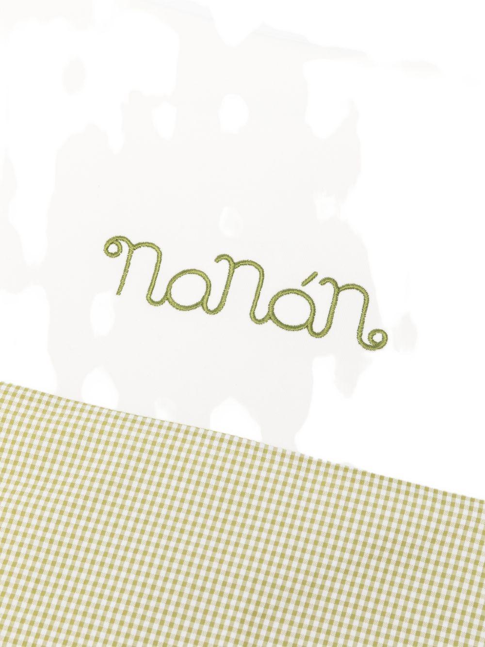 Copertina in cotone a quadretti vichy E26163 VERDE NANAN KIDS 