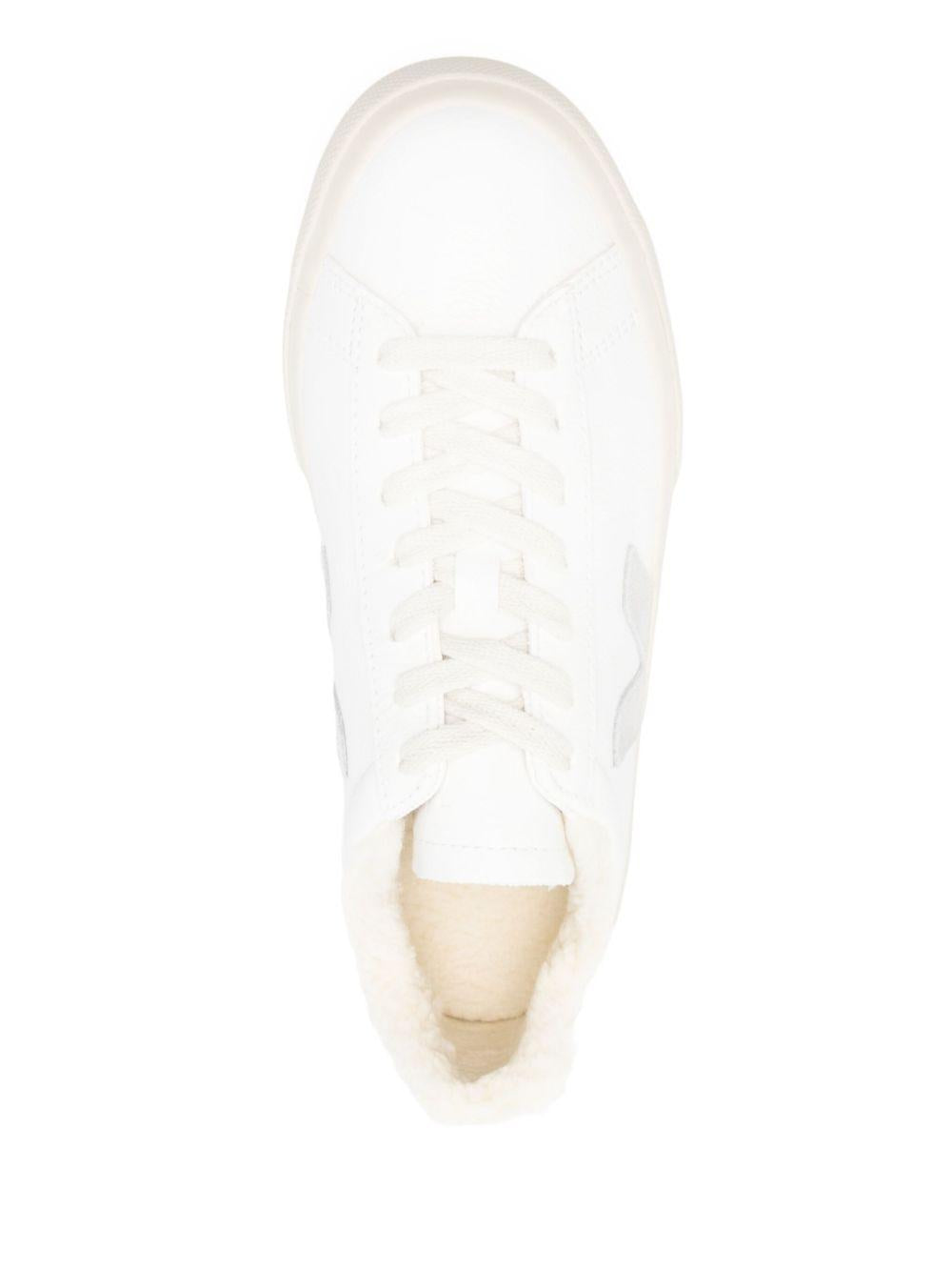 Sneakers in Pelle con Fodera Shearling CW0520571 BIANCOGRIGIO VEJA 