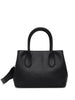 Borsa nera in pelle martellata