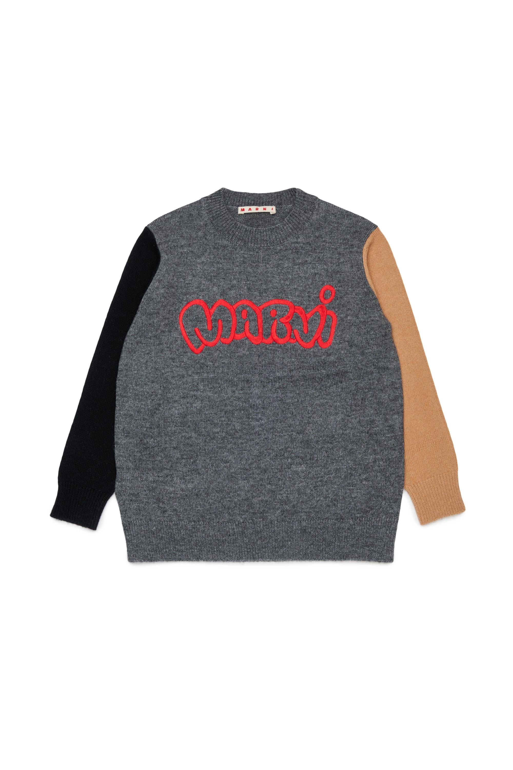 Maglione in Lana Charcoal Gray Melange M01871M00Y5 0M901 MARNI KIDS 