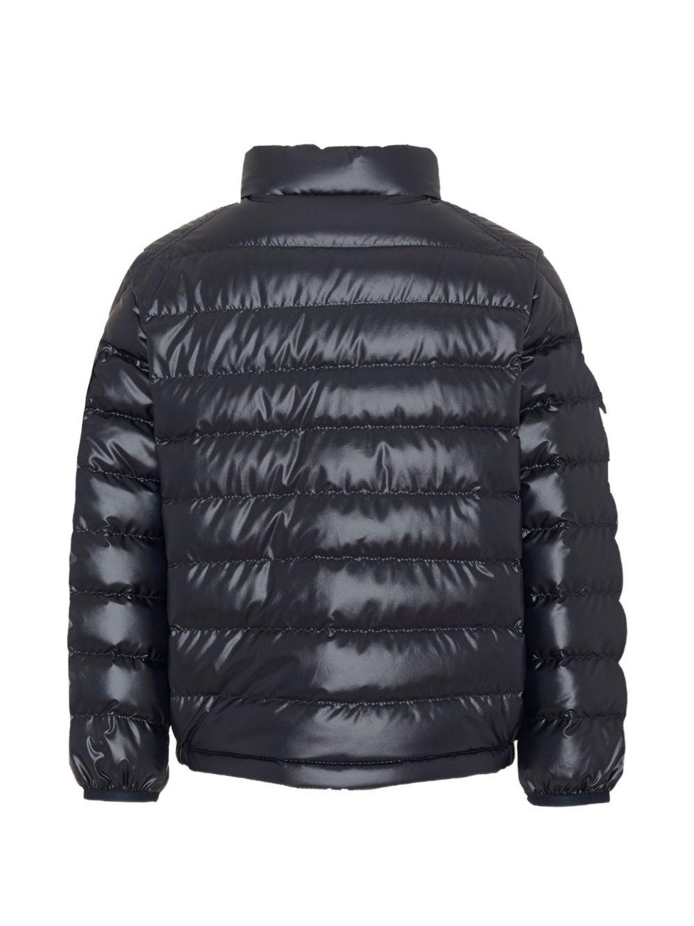 Piumino con zip e patch logo L19541A00006597YX 778 MONCLER KIDS 
