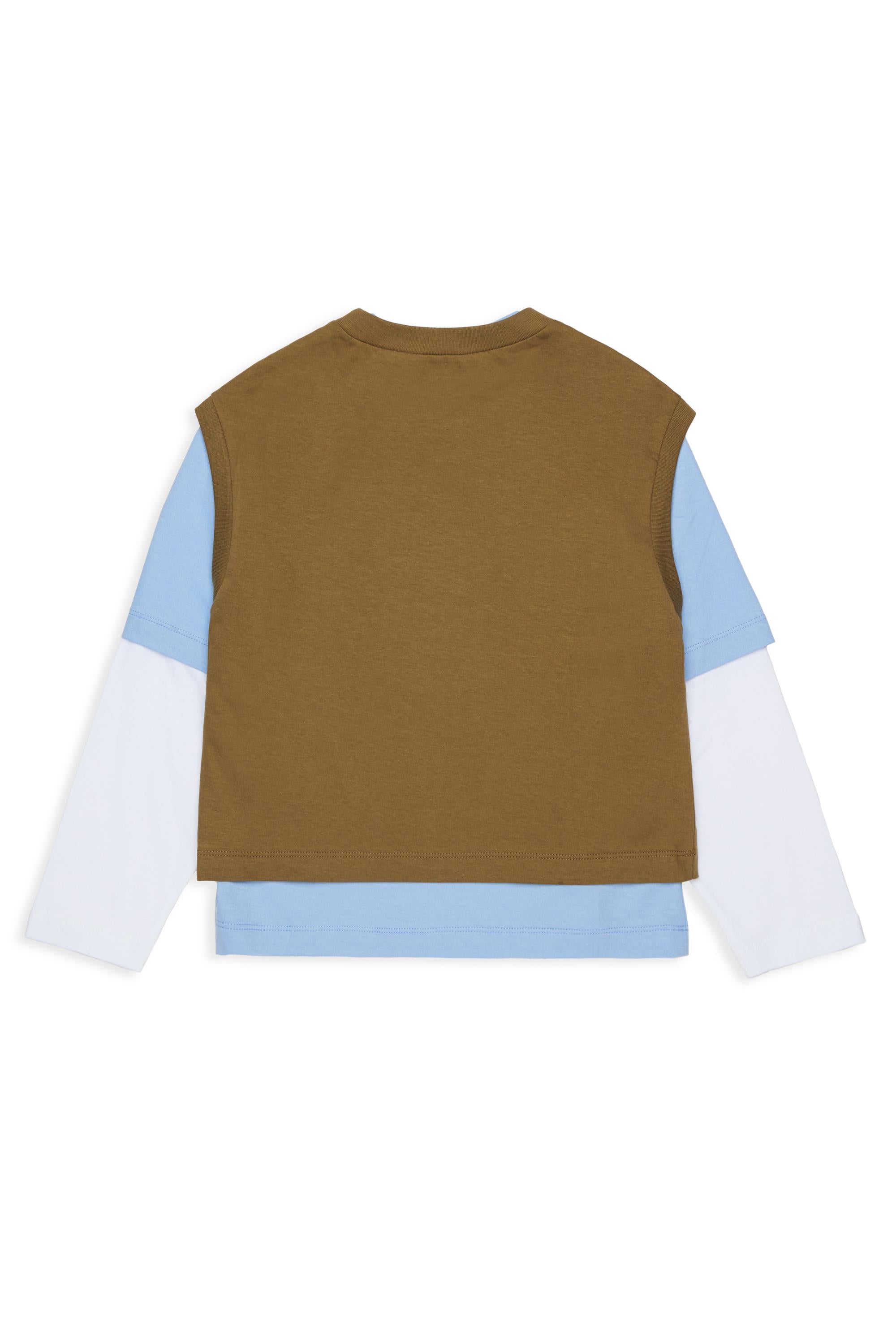 Maglia Wood Brown M01953M00RF 0M721 MARNI KIDS 