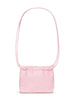 Borsa rosa a secchiello con coulisse