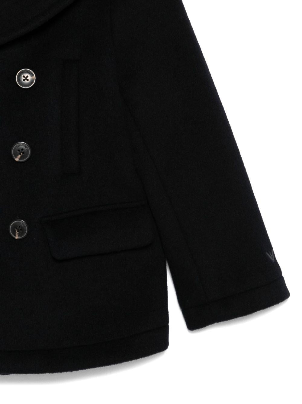 Cappotto per bambini blu doppiopetto EB000492AF16038 UB118 EMPORIO ARMANI KIDS 