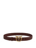Cintura Marrone in Pelle con Fibbia Love Birds