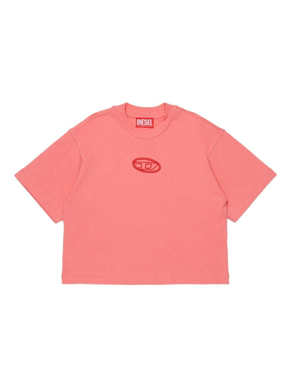 T-shirt in cotone girocollo J0242800YI9 K333 DIESEL KIDS 