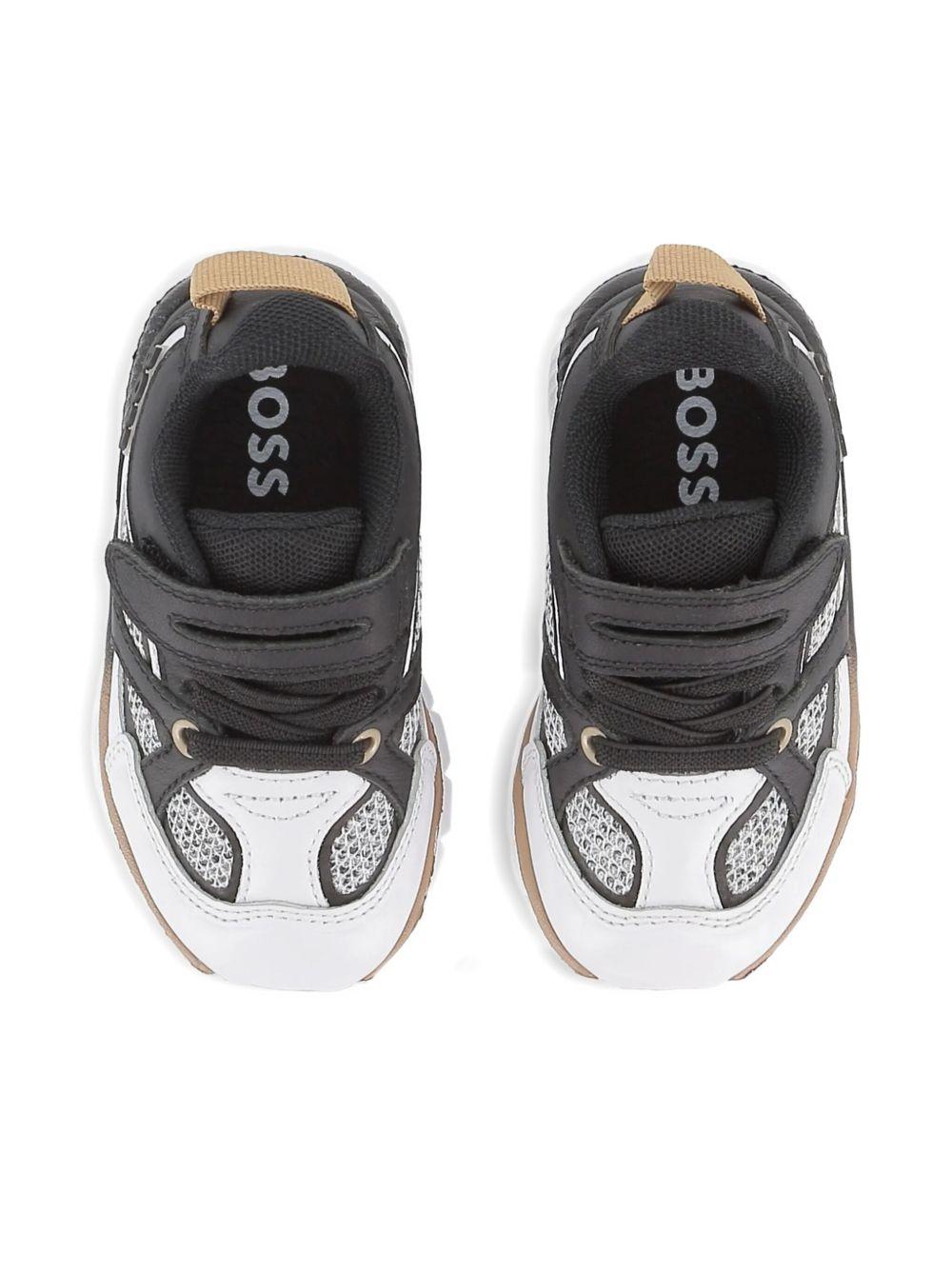 Sneakers Bicolore con Inserti in Rete J52578 N50 BOSS KIDS 