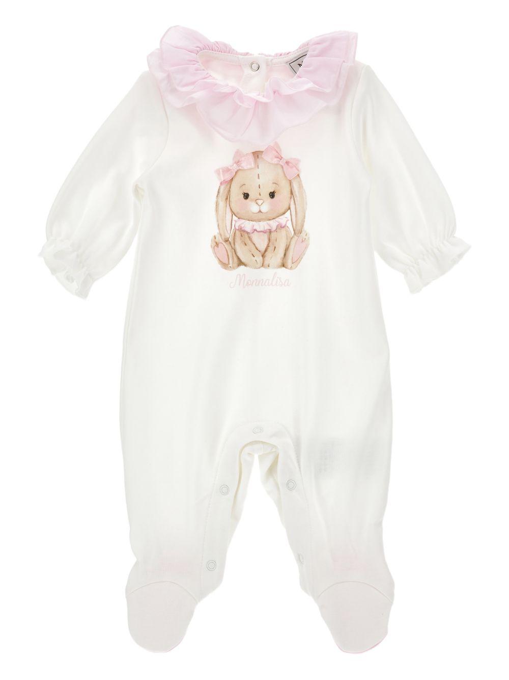 Tutina con colletto in tulle 35G2047000 0190 MONNALISA KIDS 