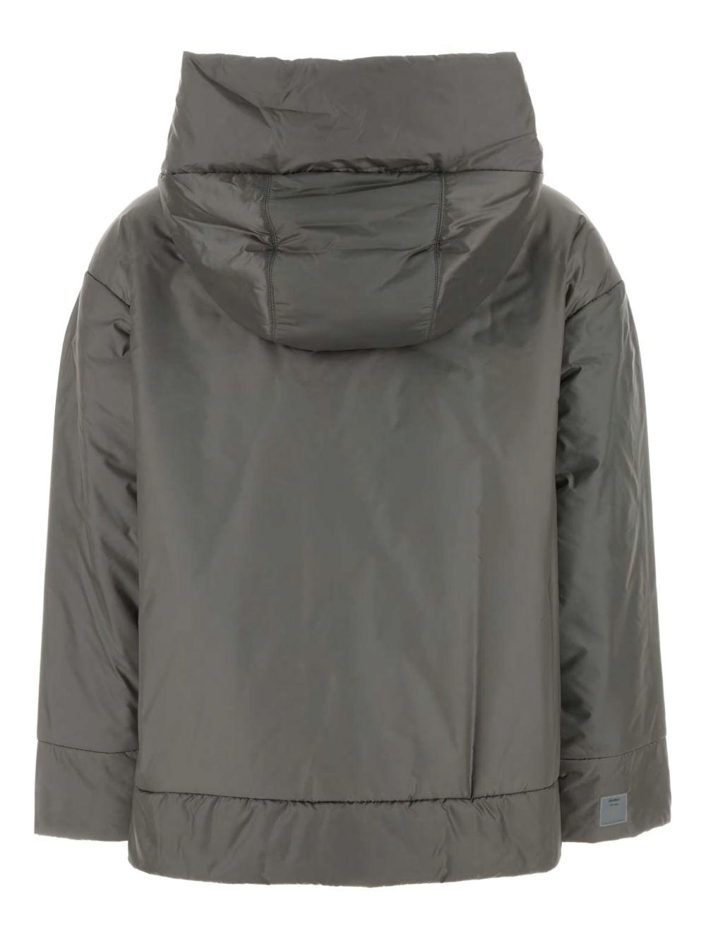 Piumino trapuntato con cappuccio grigio 2529486104600 024 MAX MARA THE CUBE 