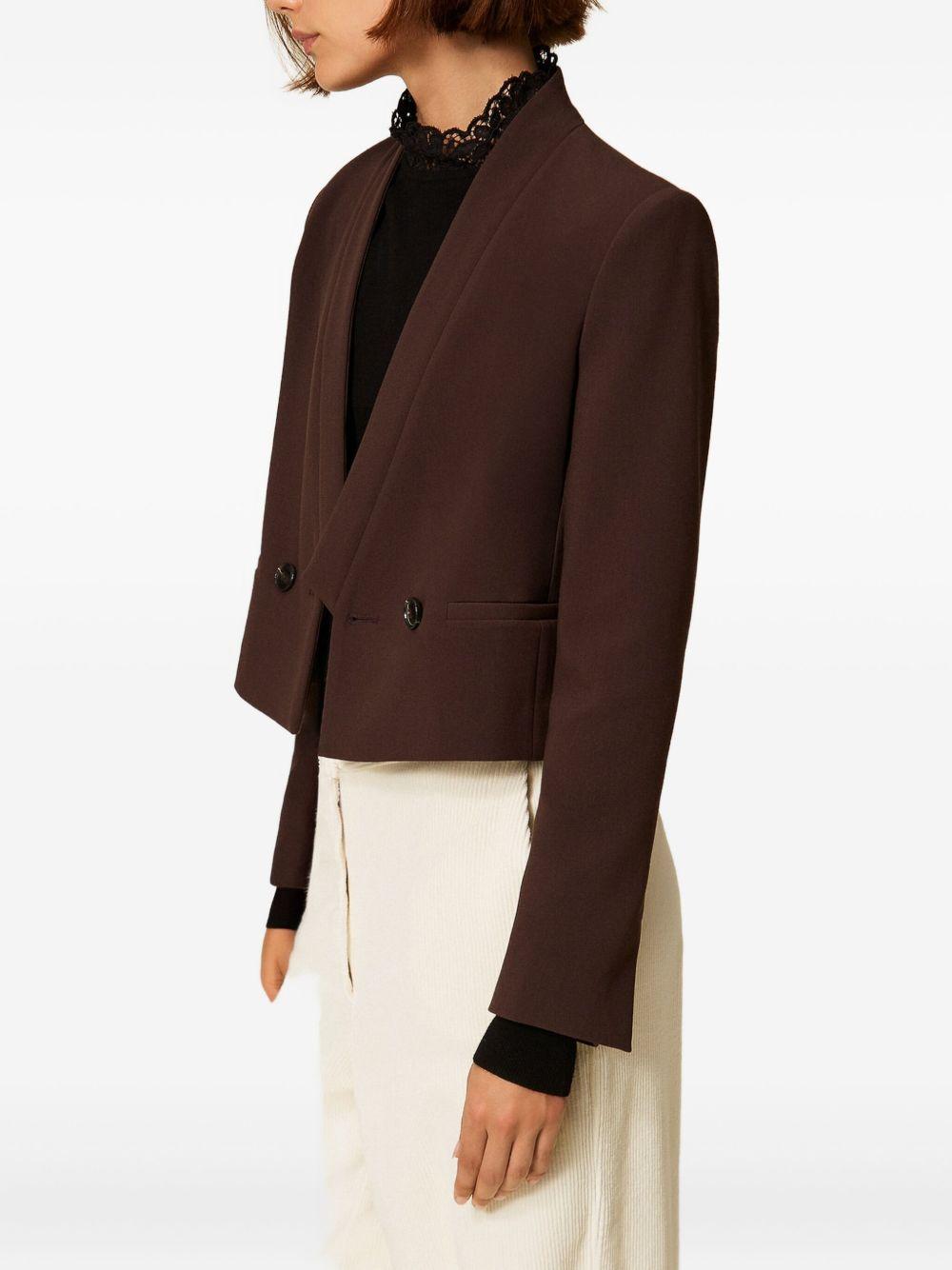 Blazer Corto Doppiopetto con Taglio Asimmetrico 252TT2380 11054 TWINSET 