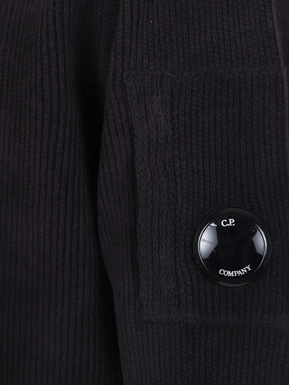 Maglione Nero con Dettaglio Lens 19CMKN017A005558G 999 CP COMPANY 