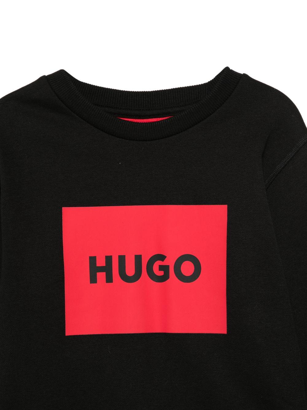 Felpa girocollo con logo G01184 09B HUGO KIDS 