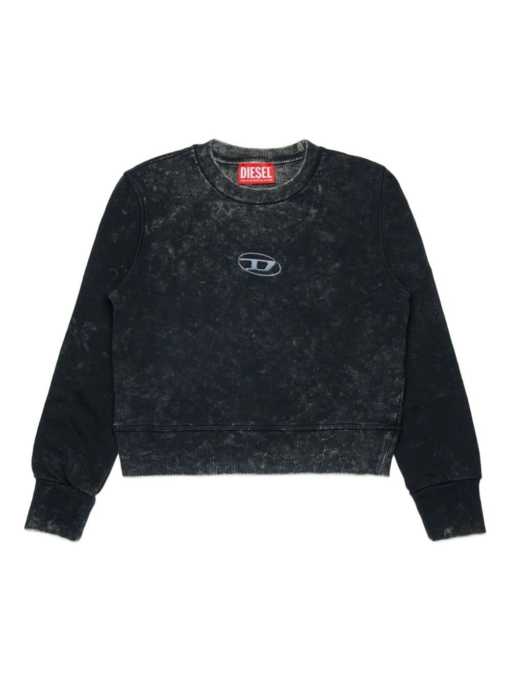 Felpa Slaccy con Logo Ricamato J02393KYAZ4 K900 DIESEL KIDS 