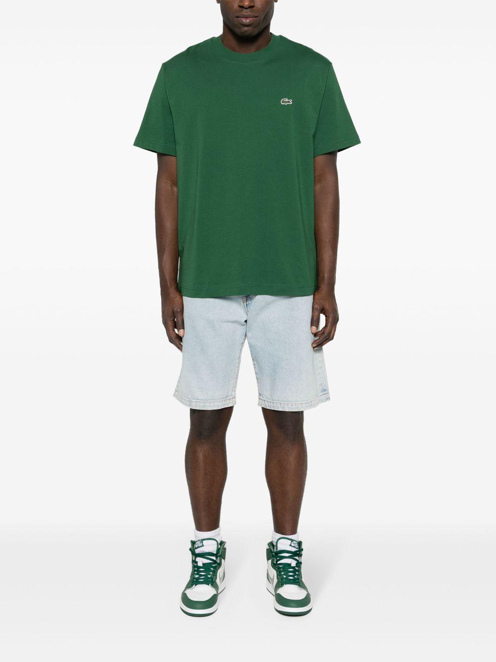 T-shirt in cotone con patch logo TH7318 132 LACOSTE 