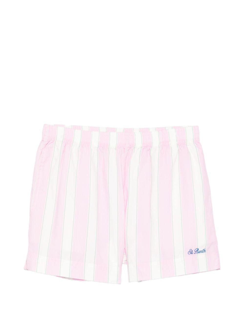 Shorts a righe con vita elasticizzata MEA002 00897L MC2 SAINT BARTH 