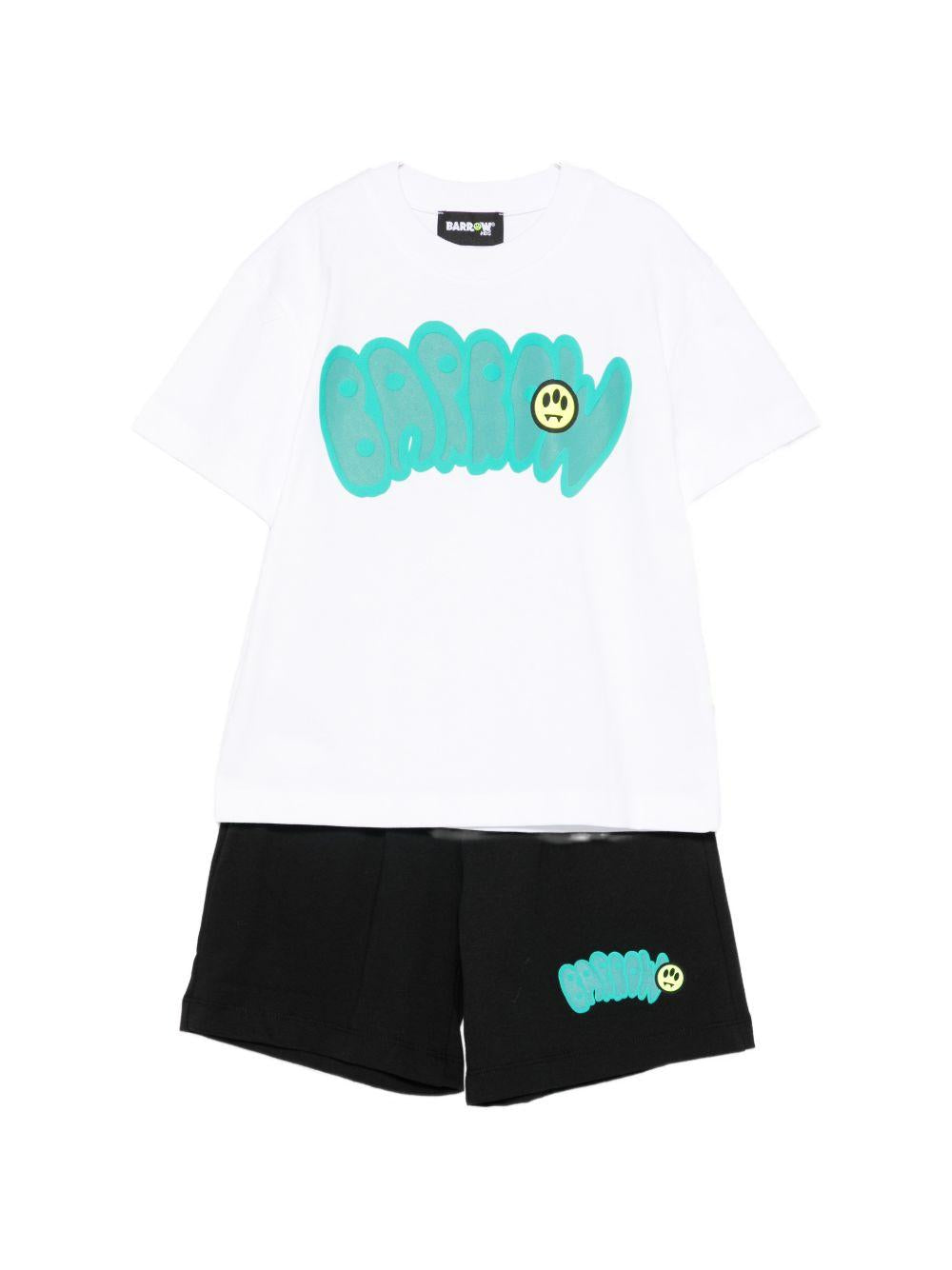 Completo t-shirt e shorts in cotone S6BKJUTB101 00213 BARROW KIDS 