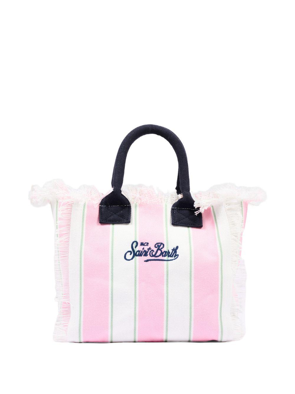 Borsa mare in cotone con frange COL0001# 02598L MC2 SAINT BARTH KIDS 