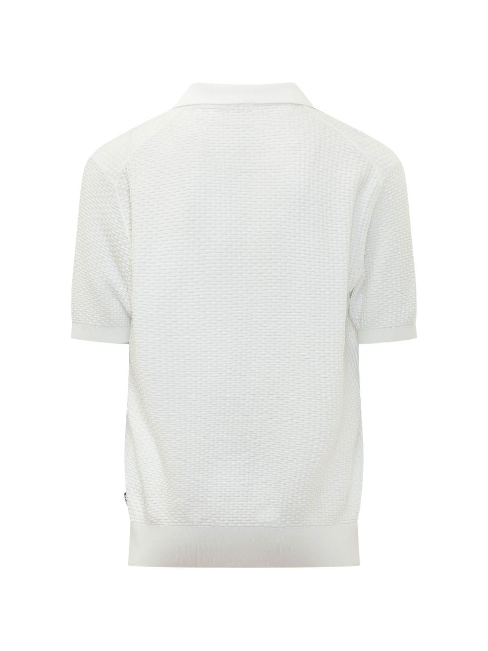 T-shirt in cotone con scollo a V 50561613 100 BOSS 