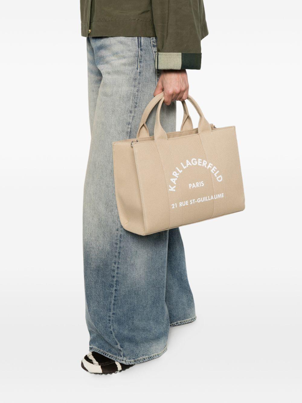 Tote bag con logo e tracolla staccabile A1W50010NN 4025 KARL LAGERFELD 
