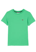 Fluorescent green T-shirt with embroidered logo