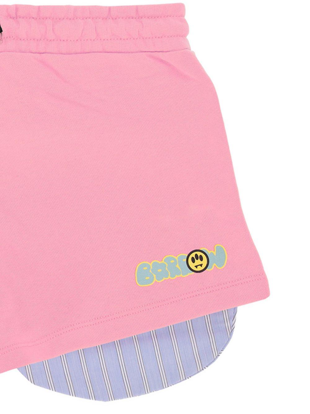 Shorts doppio strato con coulisse S6BKJGSH130 BW311 BARROW KIDS 