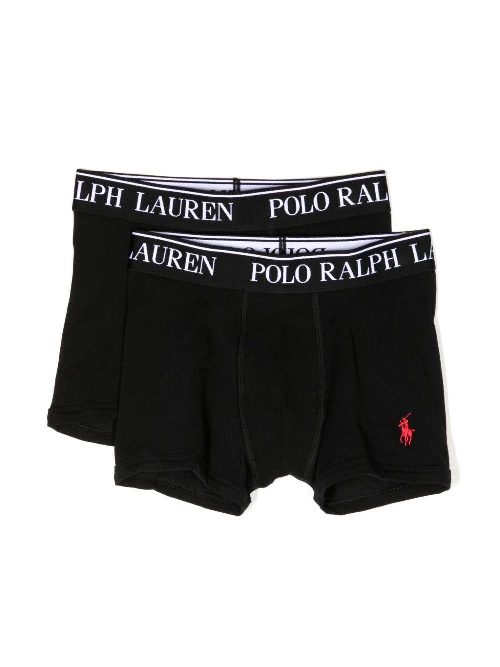Set Boxer in Cotone con Motivo Polo Pony 9P5016 G90 POLO RALPH LAUREN KIDS 