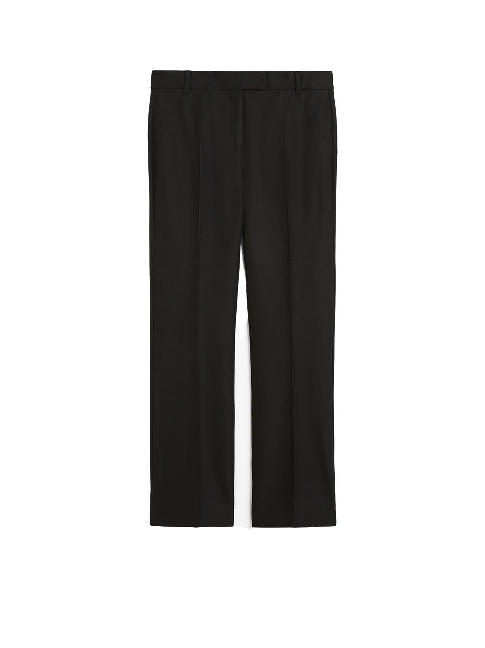 Fatina slim fit trousers in black stretch cotton and viscose