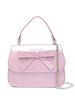Borsa rosa satin con fiocco