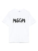 T-shirt bianca logo frontale