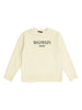 Maglione Beige con Logo Ricamato