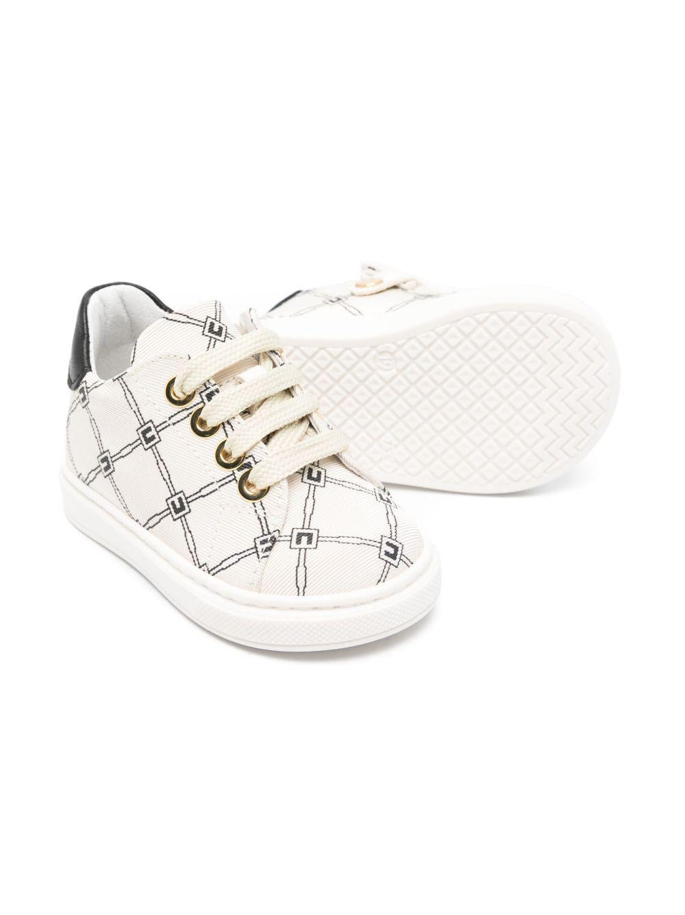 Sneakers burro logo monogram all-over F1A9E02231734 A257 ELISABETTA FRANCHI KIDS 