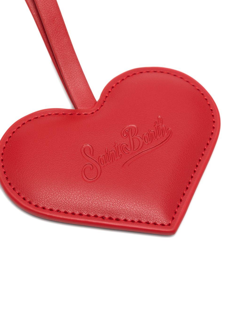 Portachiavi in pelle a forma di cuore BCHARM01 01875L MC2 SAINT BARTH 
